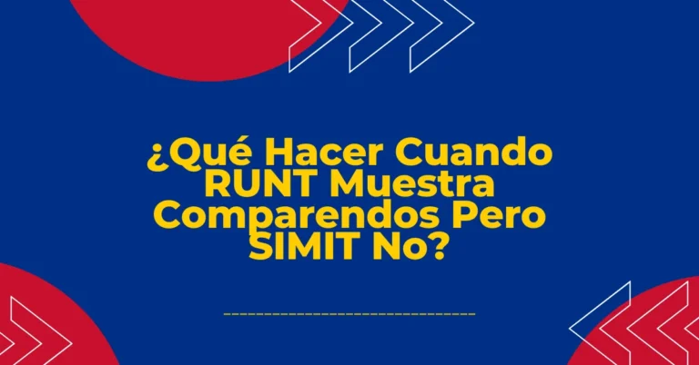 ¿Qué Hacer Cuando RUNT Muestra Comparendos Pero SIMIT No